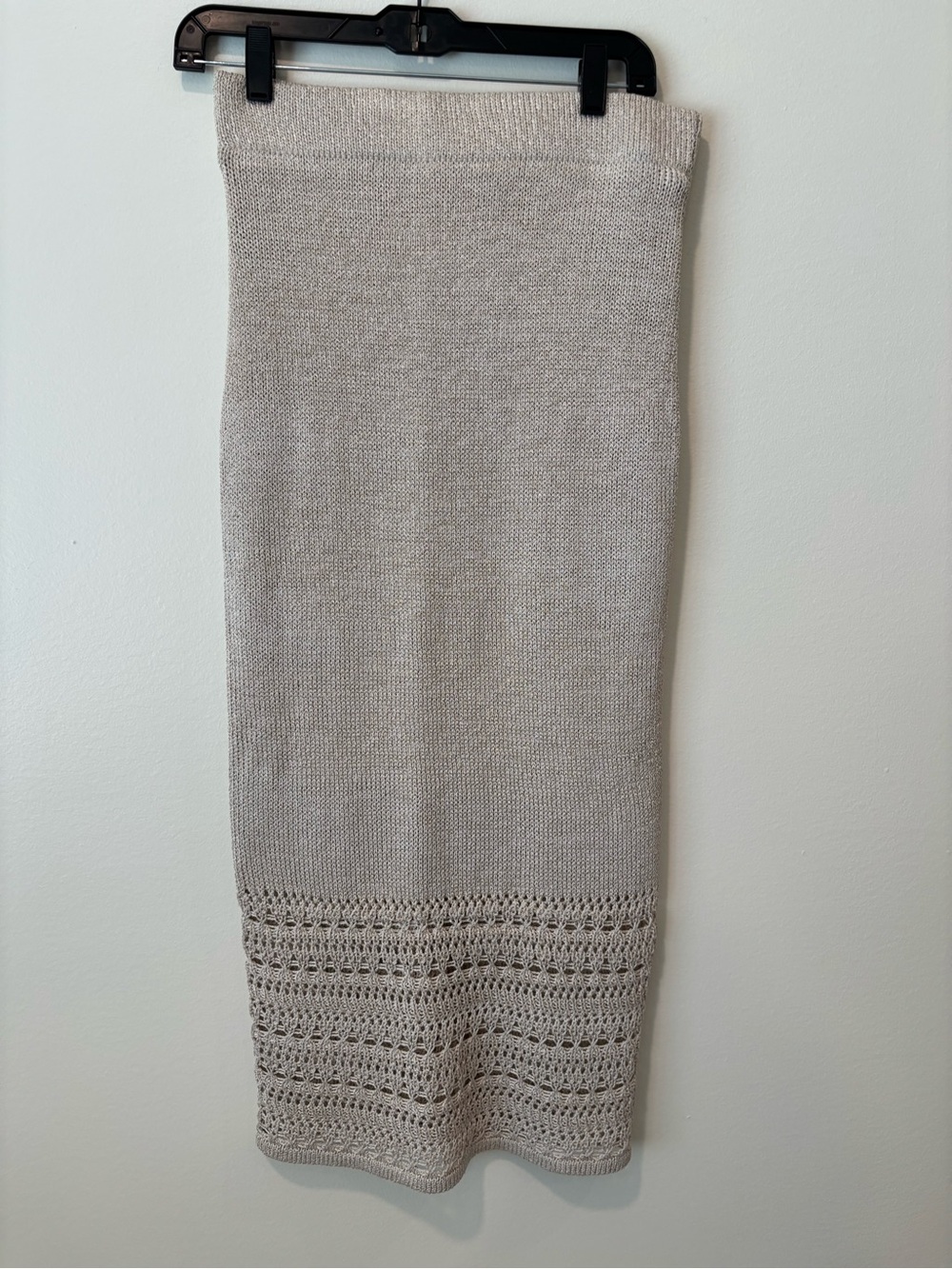Women's Knit Pencil Skirt - Light Taupe